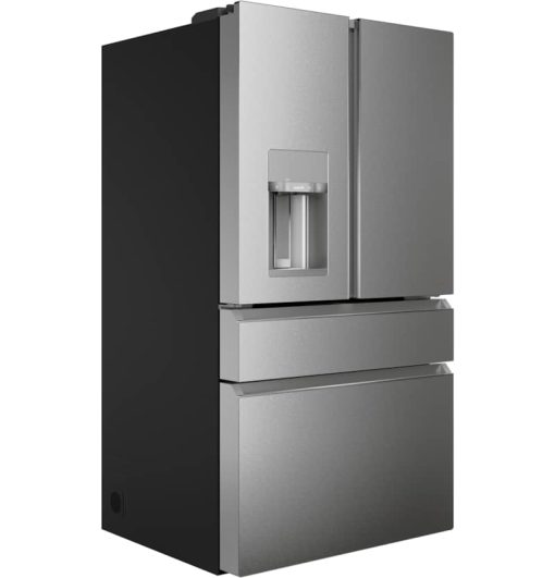 Cafe ENERGY STAR 27.8 Cu. Ft. Platinum Glass Smart 4-Door French Door Refrigerator - Image 4
