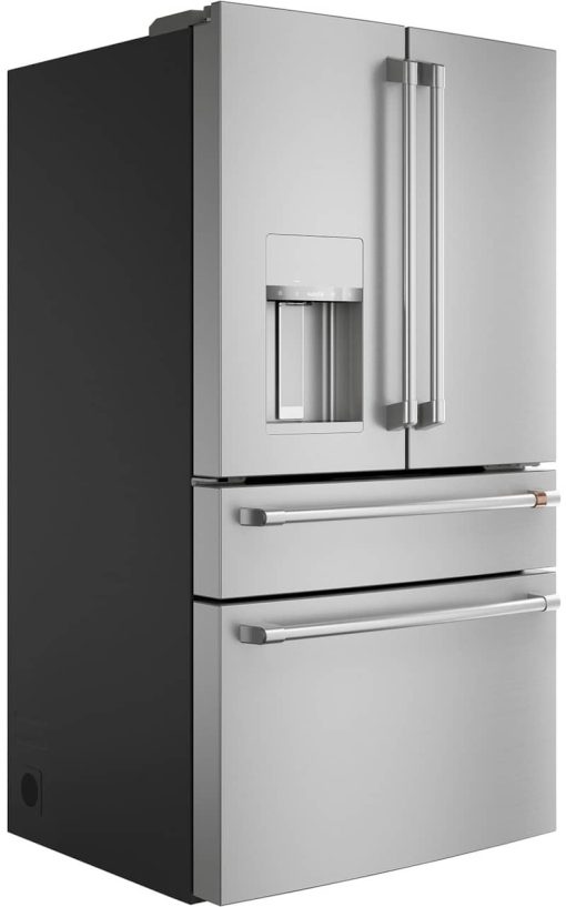 Cafe ENERGY STAR 27.6 Cu. Ft. Stainless Steel With Brushed Stainless Smart 4Door French-Door Refrigerator - - Image 4