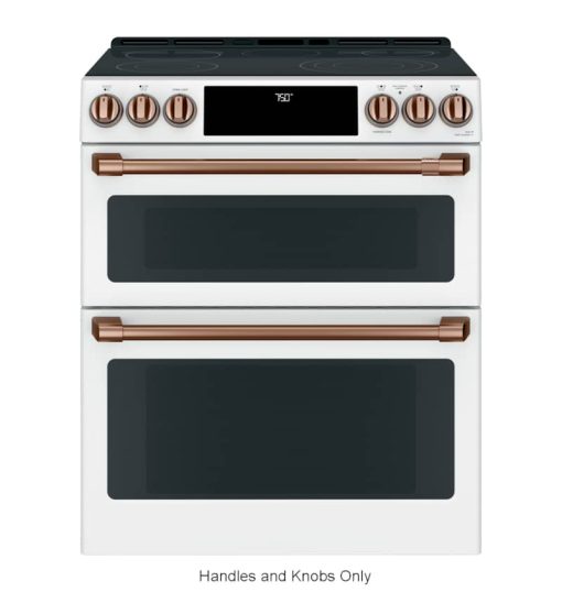 Cafe Brushed Copper Front Control Electric Knobs and Handles - Image 4