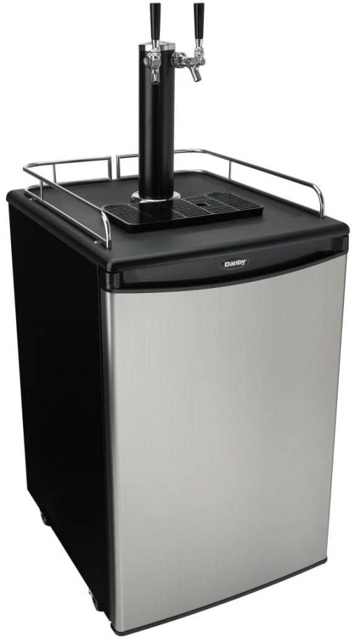 Danby 5.4 Cu. Ft. Spotless Steel Dual-Tap Kegerator - Image 3