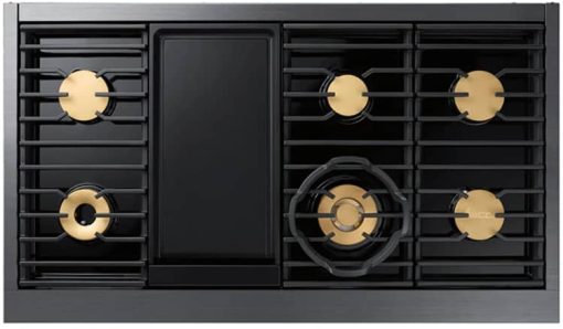 Dacor Contemporary 48" Graphite Stainless Steel Dual-Fuel Liquid Propane Steam Range With Griddle - Image 4