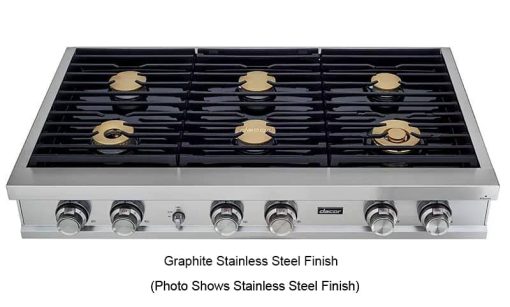Dacor Contemporary 48" Graphite Stainless Steel Natural Gas Rangetop - Image 4