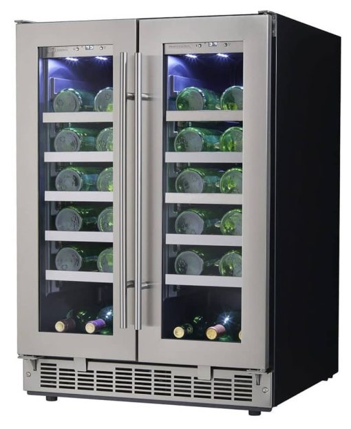 Danby Silhouette Napa 24" Stainless Frame French Door Wine Cooler - Image 4