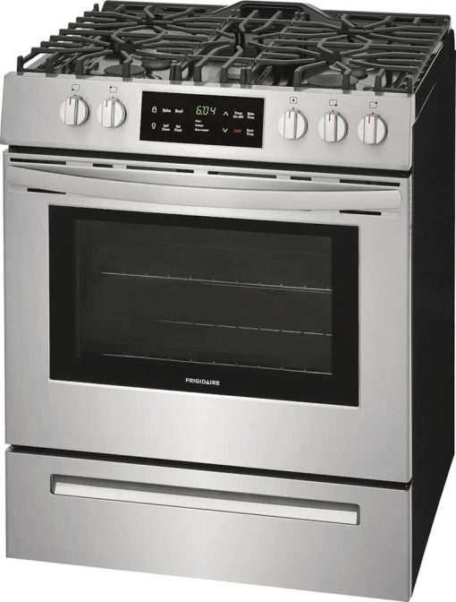 Frigidaire ADA 30" Stainless Steel Front Control Freestanding Gas Range - Image 4