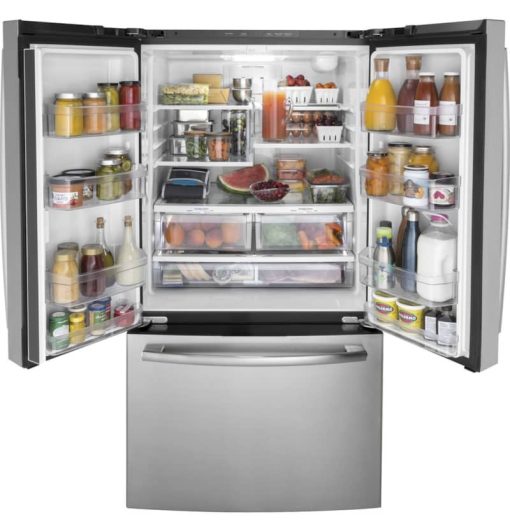 GE ENERGY STAR 27 Cu. Ft. Fingerprint Resistant Stainless Steel French-Door Refrigerator - Image 2