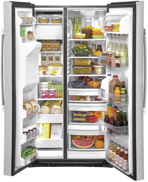 GE 25.1 Cu. Ft. Fingerprint Resistant Stainless Steel Side-By-Side Refrigerator - Image 2