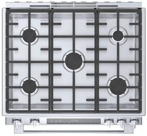 Bosch 800 Series 30" Stainless Steel Dual Fuel Slide-In Range - Image 4