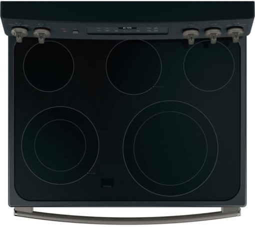 GE 30" Black Slate Freestanding Electric Convection Range - Image 4