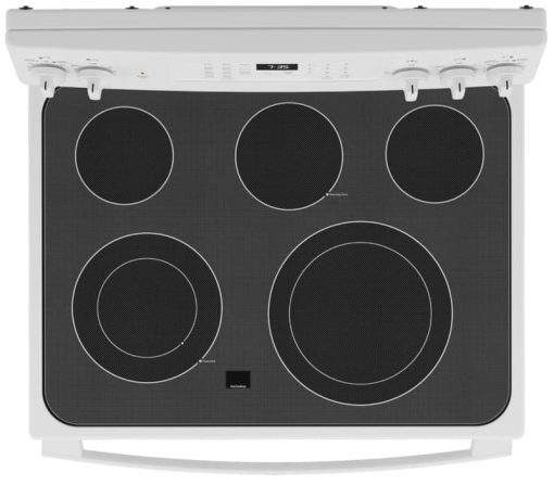 GE 30" White Freestanding Electric Convection Range With No Preheat Air Fry - Image 4