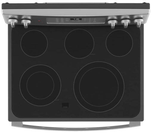 GE 30" Stainless Steel Freestanding Electric Convection Range With No Preheat Air Fry - Image 4