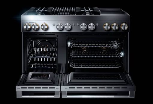 JennAir RISE 48" Stainless Steel Professional-Style Dual-Fuel Range With Chrome-Infused Griddle & Gas Grill - Image 6