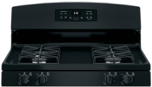 GE 30" Black Freestanding Gas Range - Image 4