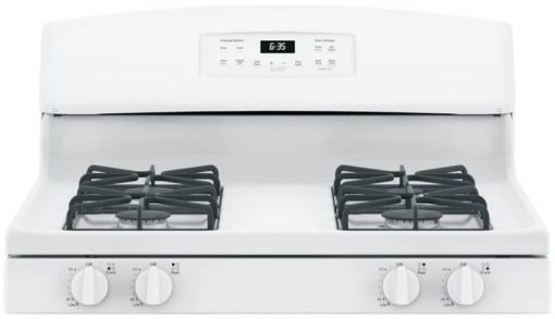 GE 30" White Freestanding Gas Range - Image 4