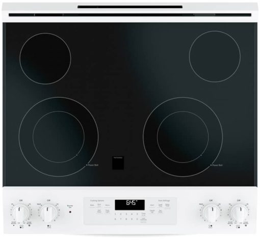 GE ADA 30" White Slide-In Electric Range - Image 4