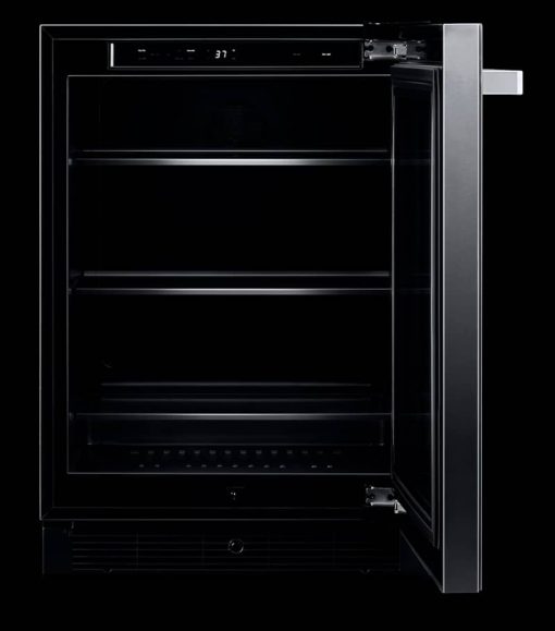 JennAir NOIR 24" Black Glass Door Right-Hinge Undercounter Refrigerator - Image 4