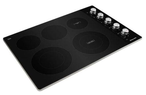 KitchenAid ADA 30" Stainless Steel Electric Cooktop With 5 Elements And Knob Controls - Image 4