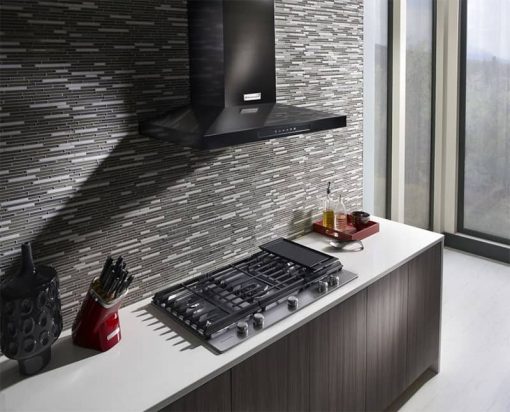 KitchenAid 36" Stainless Steel 5-Burner Gas Cooktop With Griddle - Image 4