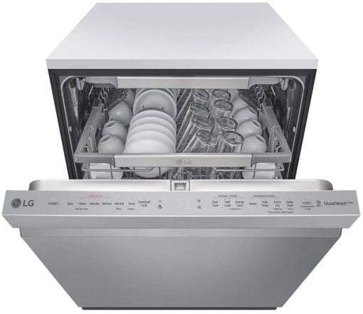 LG 24" PrintProof Stainless Steel Top Control Smart Wi-Fi Enabled Dishwasher With QuadWash And TrueSteam - Image 4