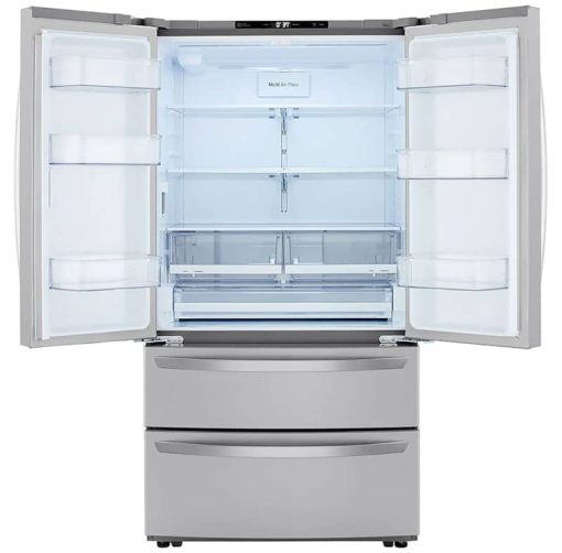 LG 23 Cu. Ft. Stainless Steel 4Door French Door Counter-Depth Refrigerator - - Image 3