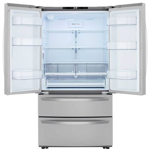 LG 27 Cu. Ft. PrintProof Stainless Steel 4Door French Door Refrigerator - - Image 2