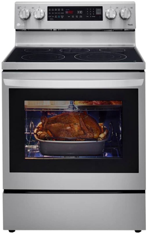 LG 6.3 Cu. Ft. PrintProof Stainless Steel Smart Wi-Fi Enabled Fan Convection Electric Range With Air Fry & EasyClean - Image 4
