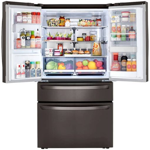 LG 23 Cu. Ft. PrintProof Black Stainless Steel Smart Wi-Fi Enabled Counter-Depth Refrigerator With Craft Ice Maker - Image 2