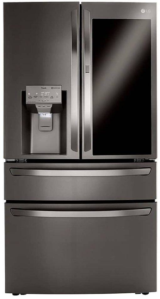LG 30 Cu. Ft. PrintProof Black Stainless Steel Smart Wi-Fi InstaView Door-In-Door Refrigerator With Craft Ice Maker - Image 5