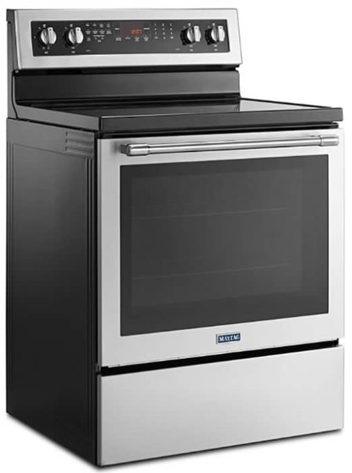 Maytag 30" Fingerprint Resistant Stainless Steel Electric Range With True Convection And Power Preheat - Image 4