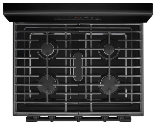 Maytag 5 Cu. Ft. Black Gas Range With 5th Oval Burner - Image 4