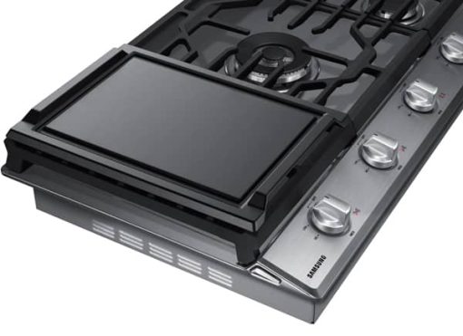 Samsung ADA 36" Stainless Steel Smart Gas Cooktop With Illuminated Knobs - Image 3