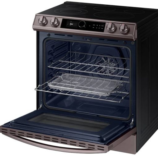 Samsung ADA 6.3 Cu. Ft. Fingerprint Resistant Tuscan Stainless Steel Slide-In Electric Range - Image 4