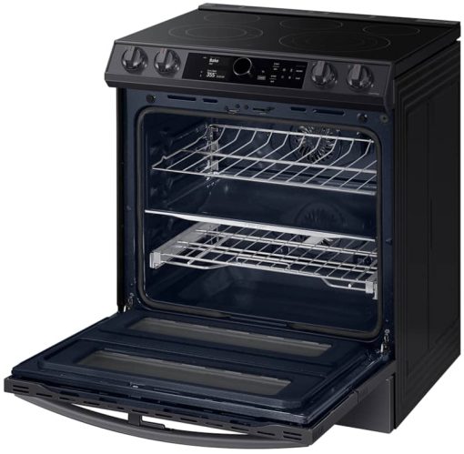 Samsung ADA 6.3 Cu. Ft. Fingerprint Resistant Black Stainless Steel Flex Duo Slide-in Electric Range With Smart Dial, Air Fry & Wi-Fi - Image 4