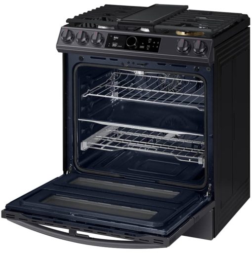 Samsung ADA 6 Cu. Ft. Fingerprint Resistant Black Stainless Steel Flex Duo Slide-In Gas Range With Smart Dial, Air Fry & Wi-Fi - Image 4
