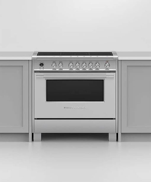 Fisher & Paykel Series 9 36" Stainless Steel Induction Range, 5 Zones With SmartZone, Self-Cleaning - Image 4