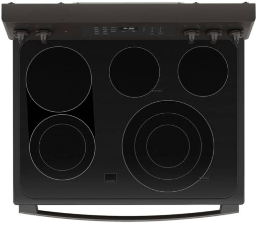 GE Profile 30" Fingerprint Resistant Black Stainless Steel Smart Electric Convection Range With No Preheat Air Fry - Image 4