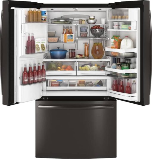 GE Profile ADA ENERGY STAR 27.7 Cu. Ft. Black Stainless French-Door Refrigerator With Hands-Free AutoFill - Image 2