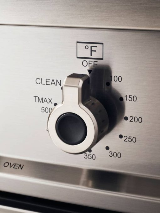 Bertazzoni Professional Series 48" Yellow Dual Fuel Range, 6 Brass Burners & Griddle, Electric Self Clean Oven - Image 4