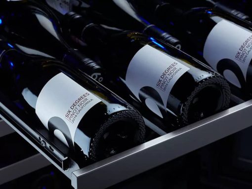 Zephyr Preserv 24" Black Stainless Frame Dual Zone Wine Cooler - Image 4