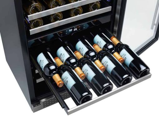 Zephyr Presrv 24" Stainless Frame Dual Zone Wine Cooler - Image 4