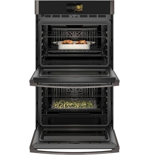 GE Profile Series 30" Black Stainless Built-In Convection Double Wall Oven - Image 2