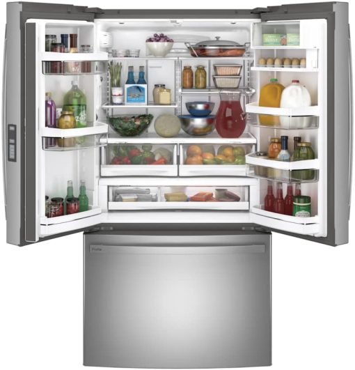 GE Profile ENERGY STAR 23.1 Cu. Ft. Fingerprint Resistant Stainless Steel Counter-Depth French-Door Refrigerator - Image 2