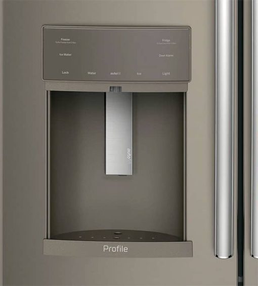 GE Profile ADA ENERGY STAR 22.1 Cu. Ft. Slate Counter-Depth French-Door Refrigerator With Hands-Free AutoFill - Image 4
