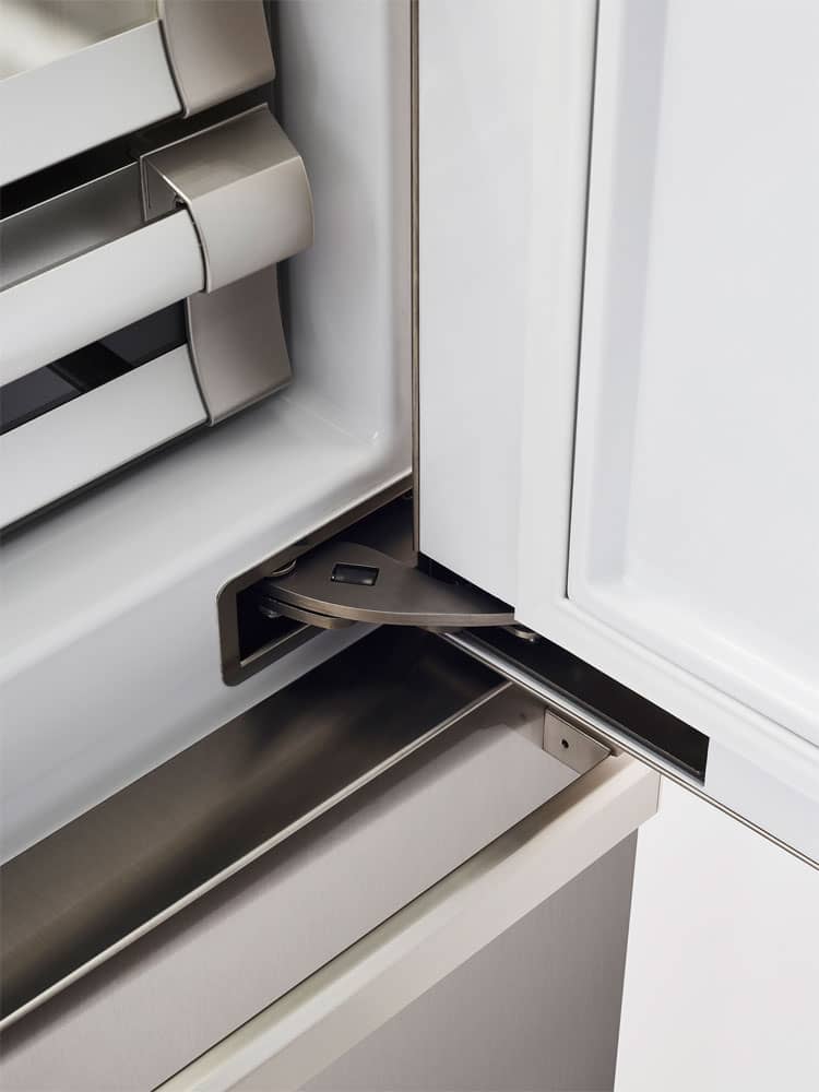 Bertazzoni 36" Stainless Steel Left-Hinge Built-In Bottom Mount Refrigerator - Image 4