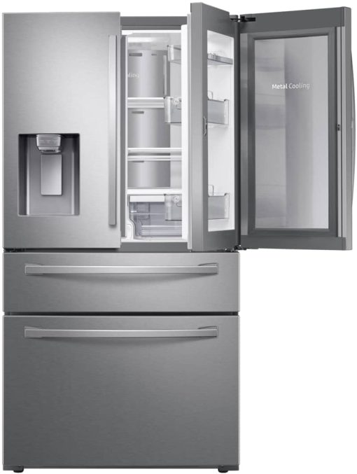 Samsung ADA 22 Cu. Ft. Food Showcase Fingerprint Resistant Stainless Steel Counter Depth 4Door French Door Refrigerator - - Image 4