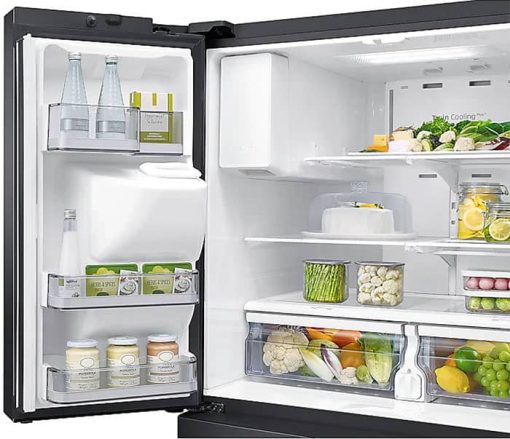 Samsung ADA 23 Cu. Ft. Fingerprint Resistant Black Stainless Steel Counter Depth 4-Door French Door Refrigerator With FlexZone Drawer - Image 6