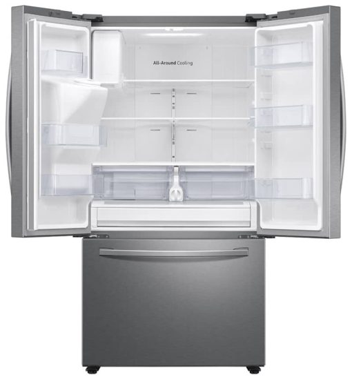 Samsung 27 Cu. Ft. Fingerprint Resistant Stainless Steel French Door Refrigerator With External Water & Ice Dispenser - Image 3