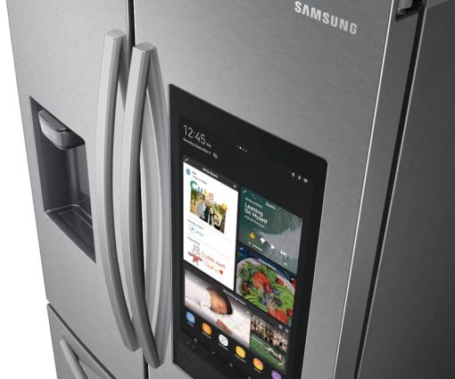 Samsung 26.5 Cu. Ft. Fingerprint Resistant Stainless Steel 3-Door French Door Refrigerator With Family Hub And External Water & Ice Dispenser - Image 5