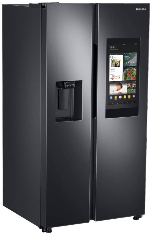 Samsung 21.5 Cu. Ft. Fingerprint Resistant Black Stainless Steel Counter Depth Side-By-Side Refrigerator With Touch Screen Family Hub - Image 7