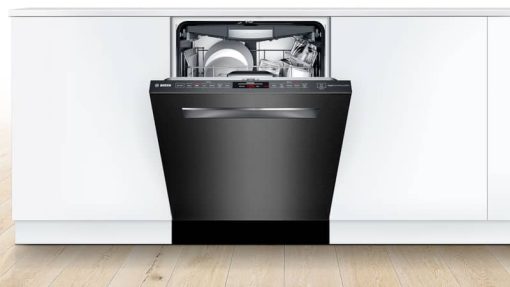 Bosch 800 Series 24" Black Stainless Steel Pocket Handle Dishwasher - Image 5