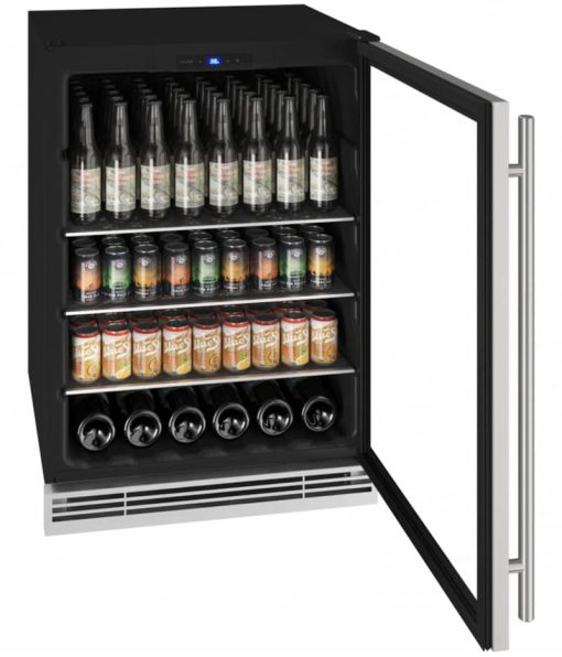 U-Line 24" Stainless Frame Beverage Center - Image 4